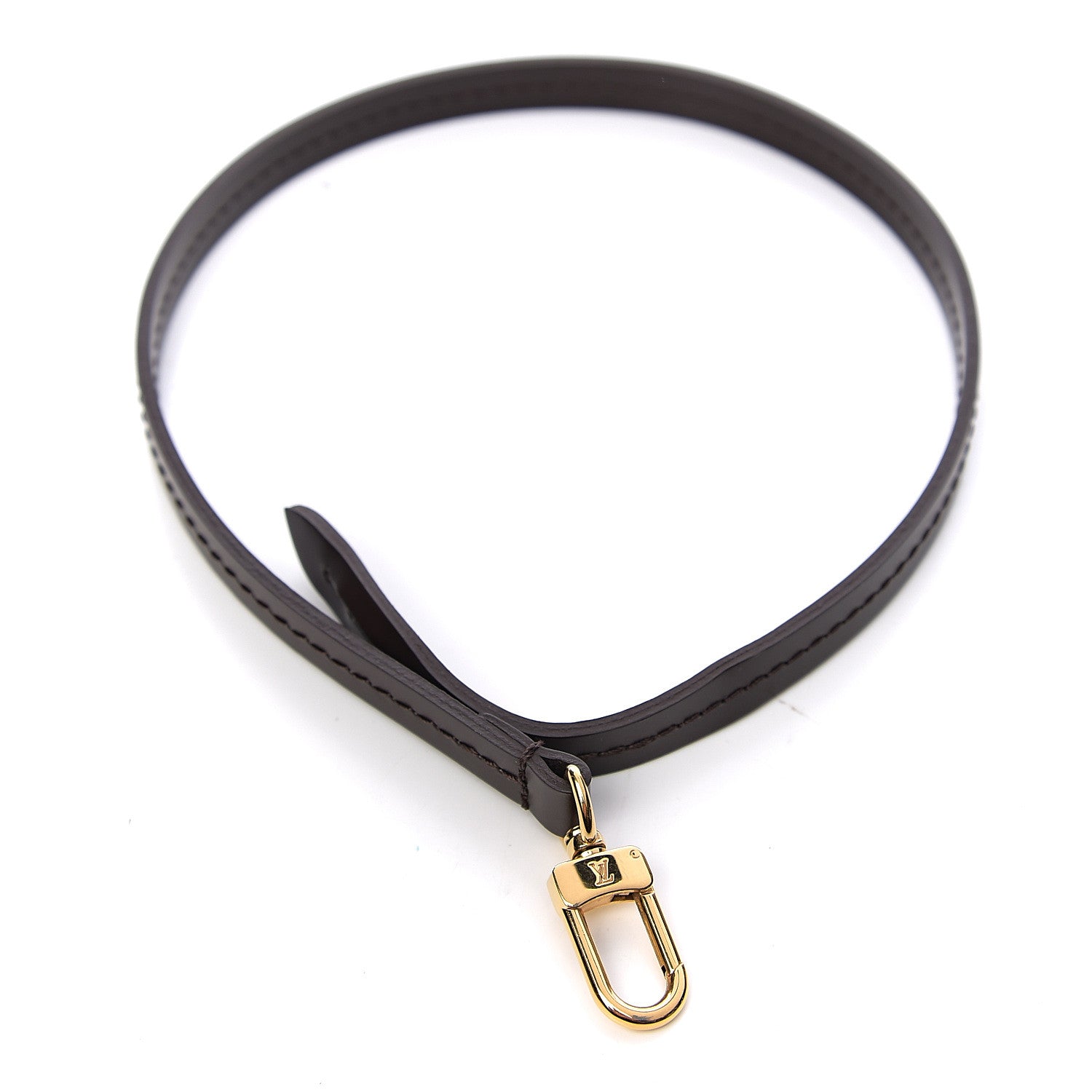 Louis Vuitton Calfskin Pochette Accessories Strap Brown 1 of 2