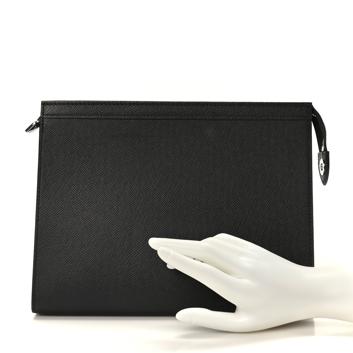 Louis Vuitton Taiga Pochette Voyage MM Black 2 of 8