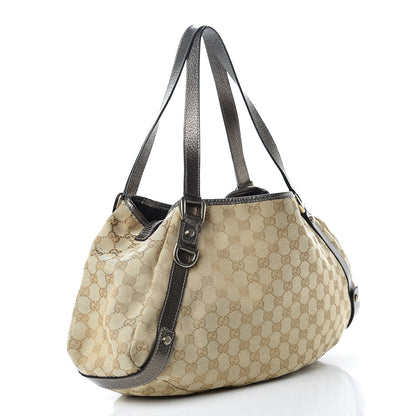 Gucci Monogram Medium Abbey Shoulder Bag Pewter 3 of 15