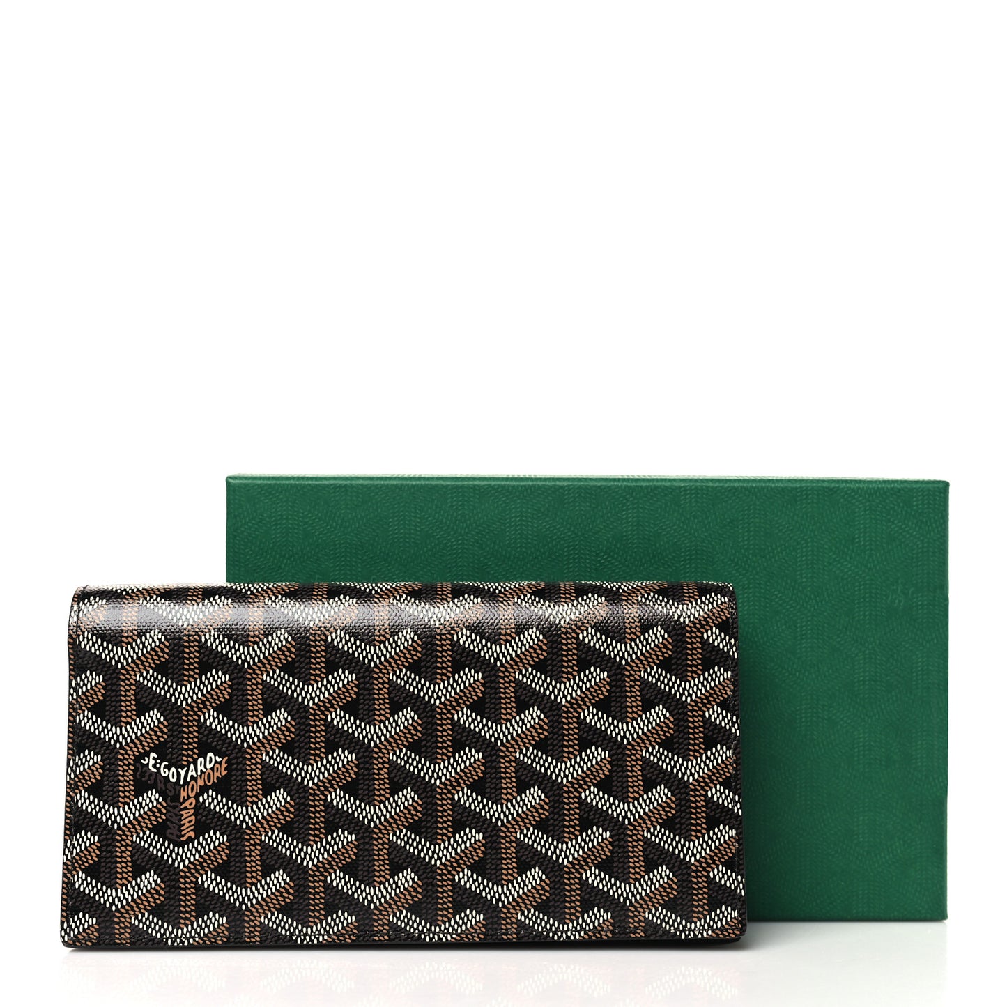 Goyardine Long Bi-Fold Wallet Black