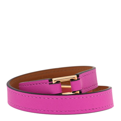 Hermes Swift Rivale Double Tour Bracelet T2 Magnolia 3 of 6
