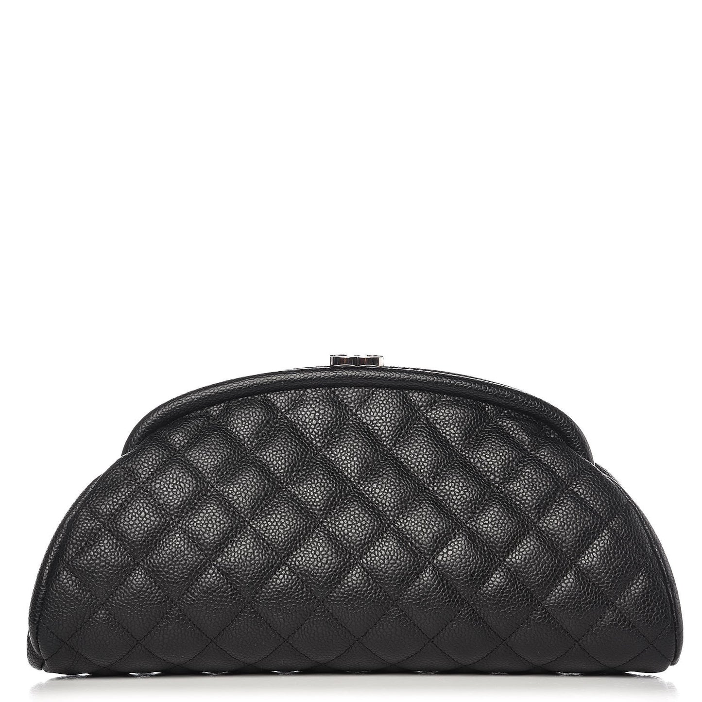 Caviar Quilted Timeless Clutch Black
