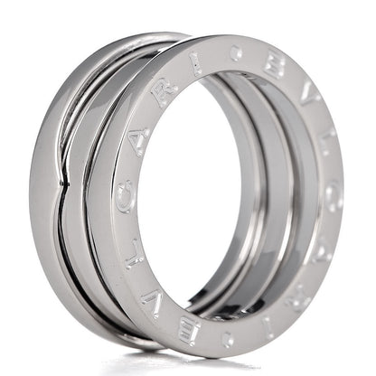 Bulgari 18K White Gold B.Zero1 Two-Band Ring 50 5.25 3 of 7