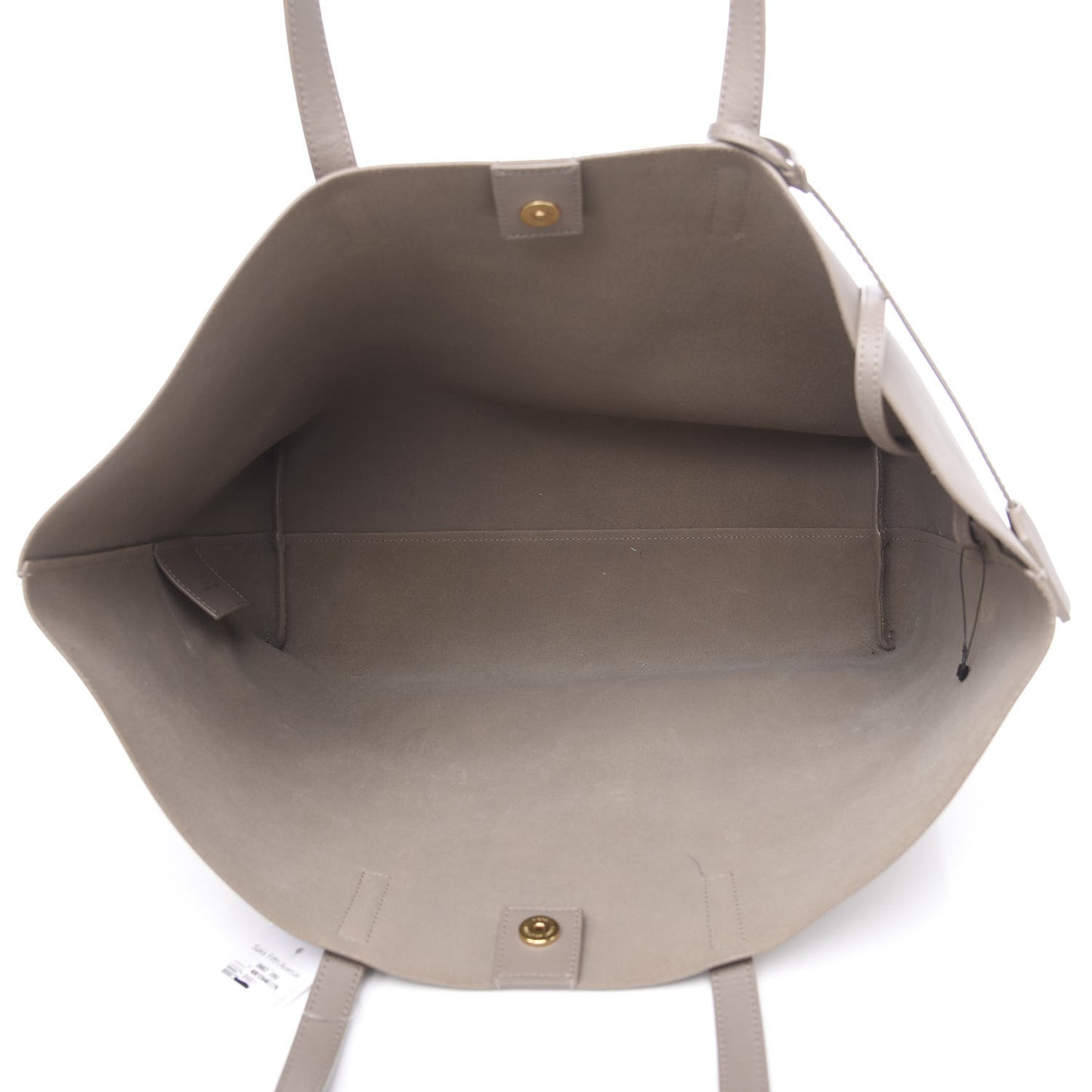 Calfskin Large Shopping Tote Dark Beige