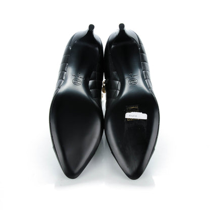 Chanel Calfskin Quilted Cap Toe Short Boots 41 Black 5 of 8
