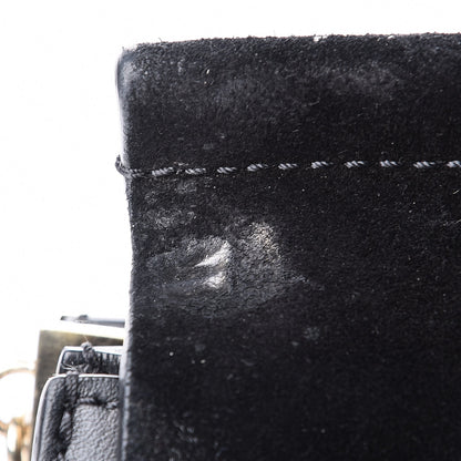 Chloe Suede Calfskin Medium Faye Shoulder Bag Black 8 of 8