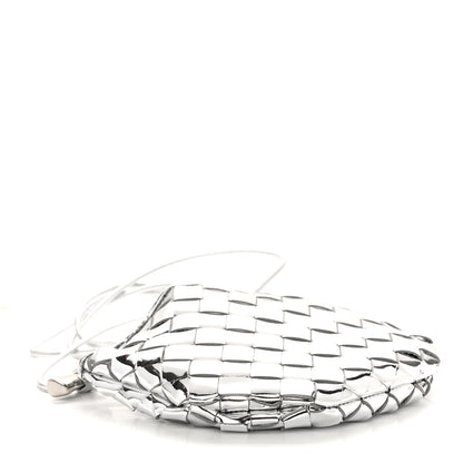 Bottega Veneta Mirror Laminated Nappa Intrecciato Mini Sardine Bag Silver 4 of 9