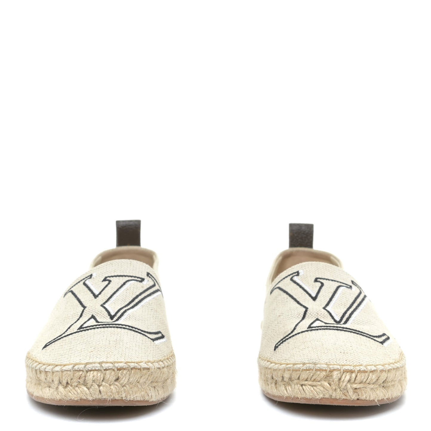 Canvas Seashore Espadrille Flats 39 Ecru