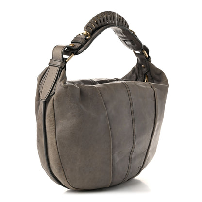 Givenchy Calfskin Braided Hobo Grey 3 of 10