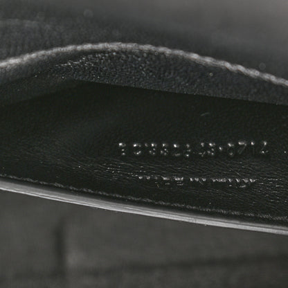 Saint Laurent Velvet Crystal Studded Classic Monogram Clutch Black 8 of 8