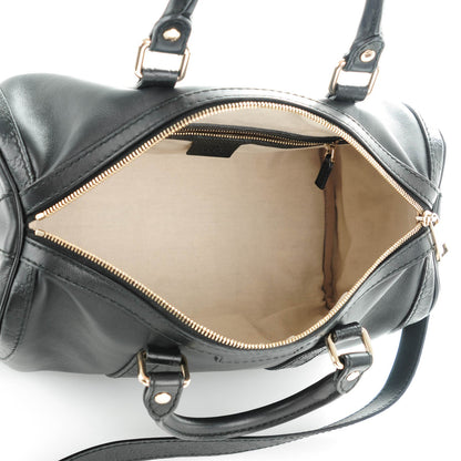 Gucci Calfskin Microguccissima Trim Medium Boston Black 5 of 7