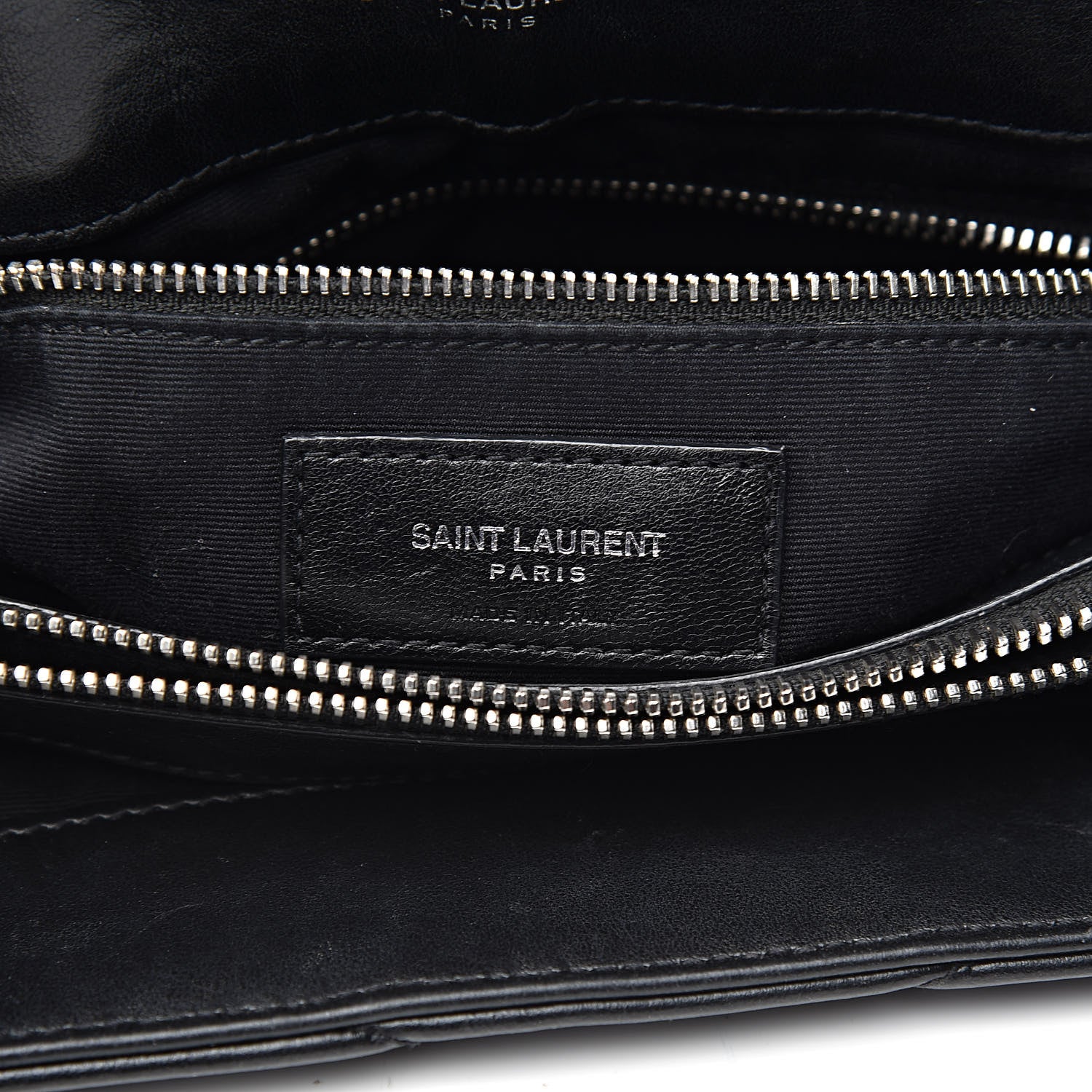 Saint Laurent Calfskin Y Quilted Monogram Medium Loulou Chain Satchel Black 6 of 16