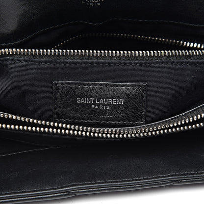 Saint Laurent Calfskin Y Quilted Monogram Medium Loulou Chain Satchel Black 6 of 16