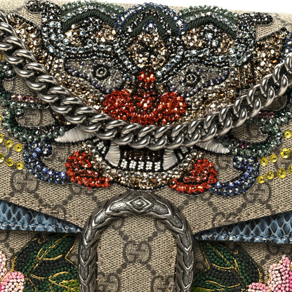 Gucci GG Supreme Monogram Python Embroidered Medium Dionysus Shoulder Bag 8 of 10