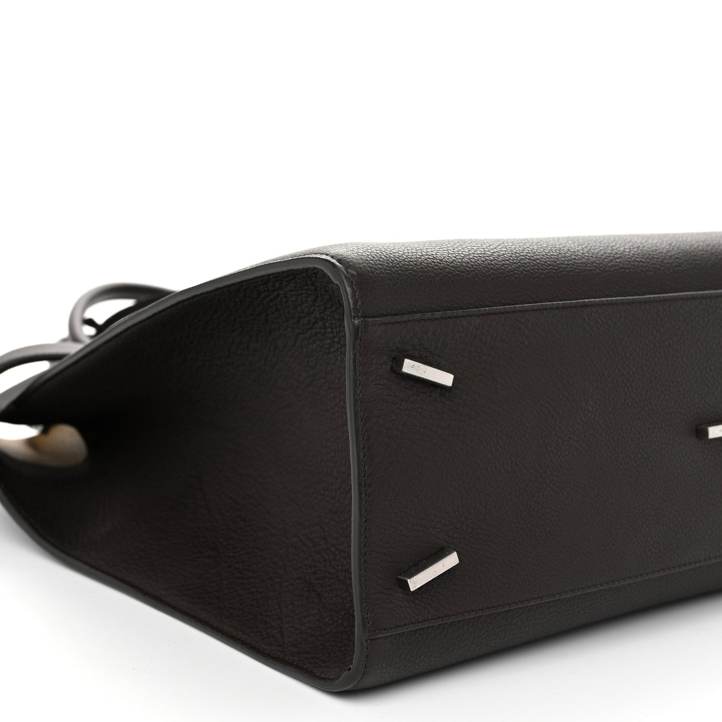 Calfskin Hug Tote Bag Testa Di Moro