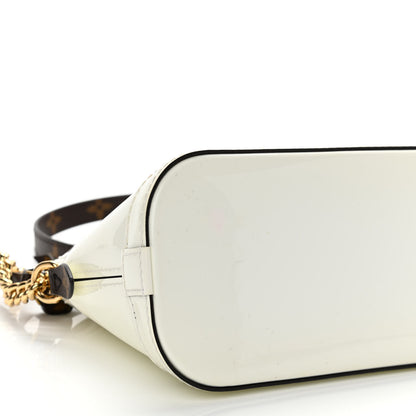 Louis Vuitton Patent Monogram Alma Mini Snow 8 of 11