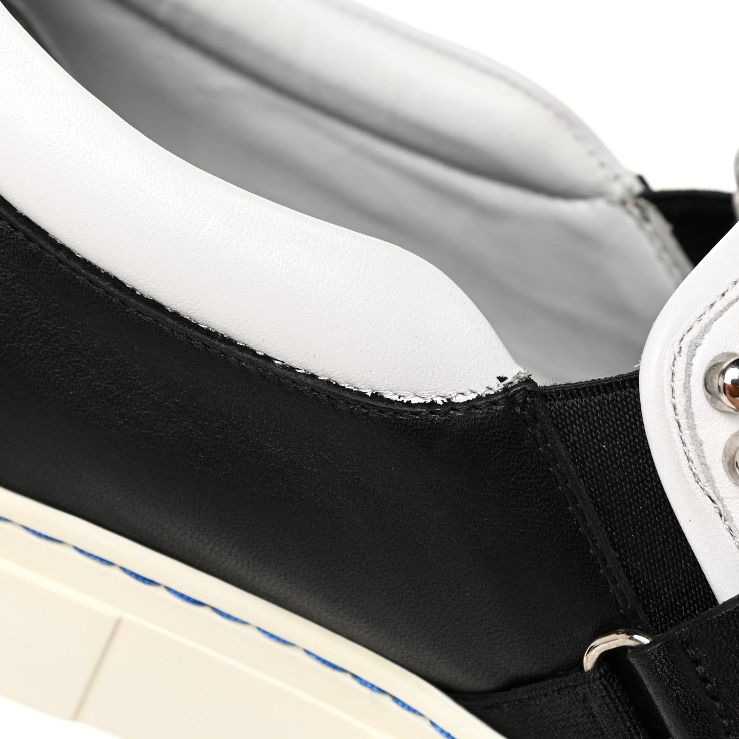 Calfskin Studded Karlito Slip On Sneaker 40 Black