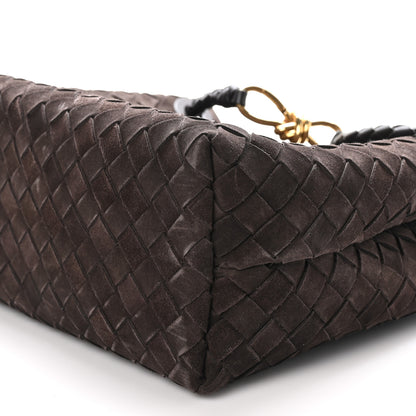 Bottega Veneta Suede Intrecciato Medium Andiamo Shoulder Bag Fondant 9 of 9