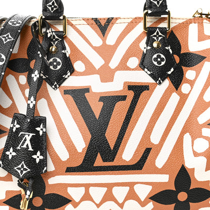 Louis Vuitton Monogram Giant Crafty Speedy Bandouliere 25 Creme Caramel 7 of 9