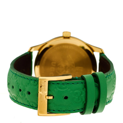 Gucci Stainless Steel Calfskin 38mm G-Timeless Quartz Watch Green 3 of 4