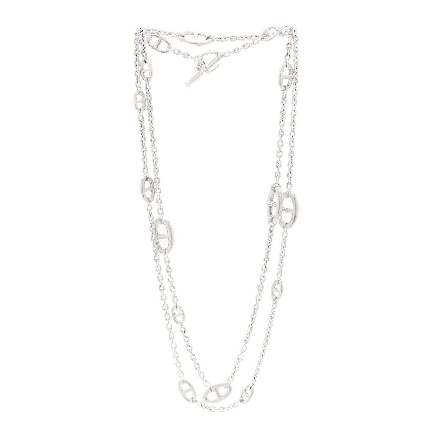 Hermes Sterling Silver Farandole Necklace 120 3 of 4