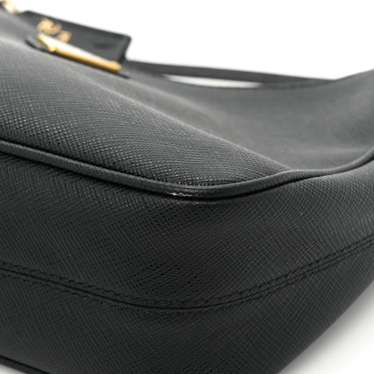 Prada Saffiano Lux Re-Edition 2005 Shoulder Bag Black 13 of 15