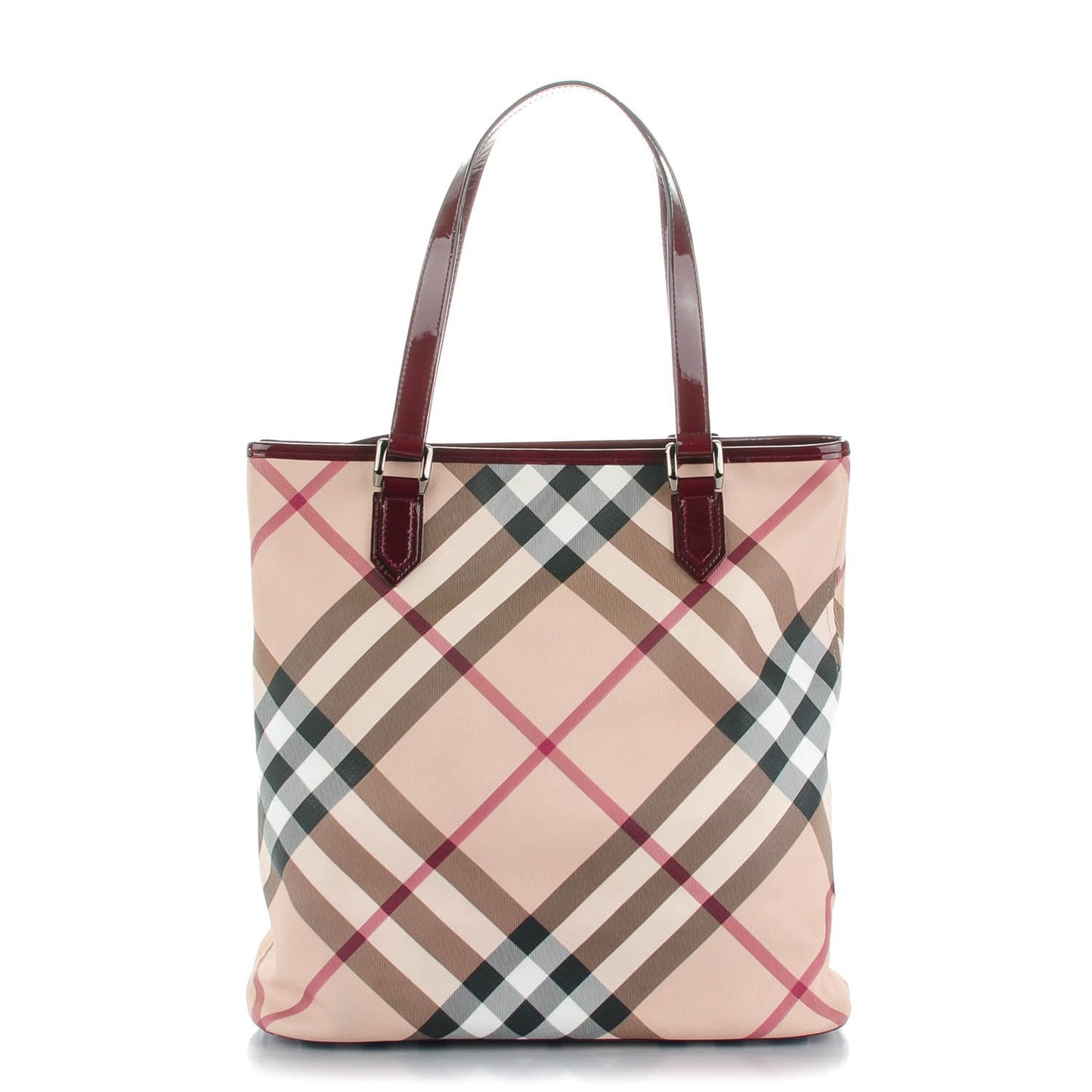 Supernova Check Tote Red