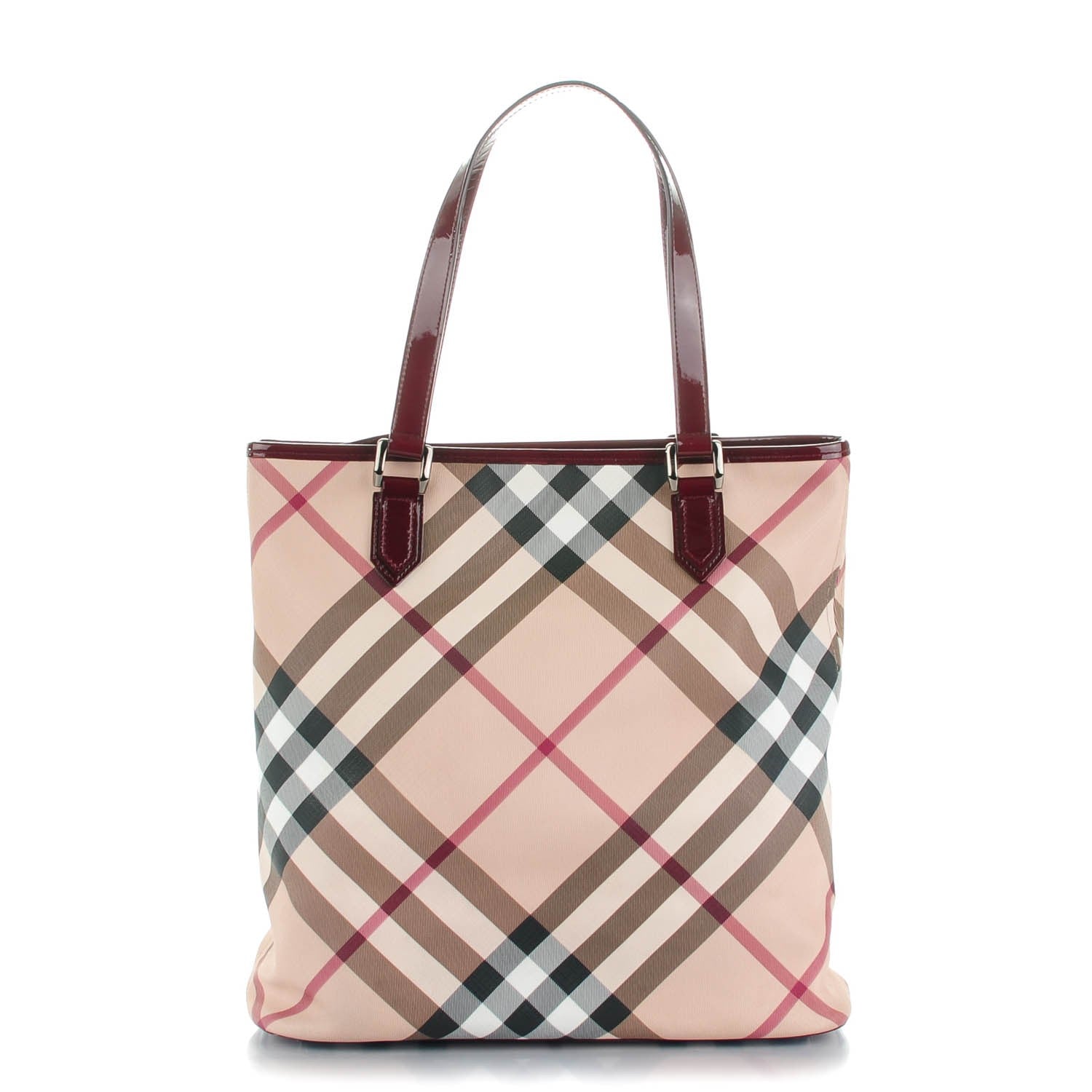 Burberry Supernova Check Tote Red 1 of 9