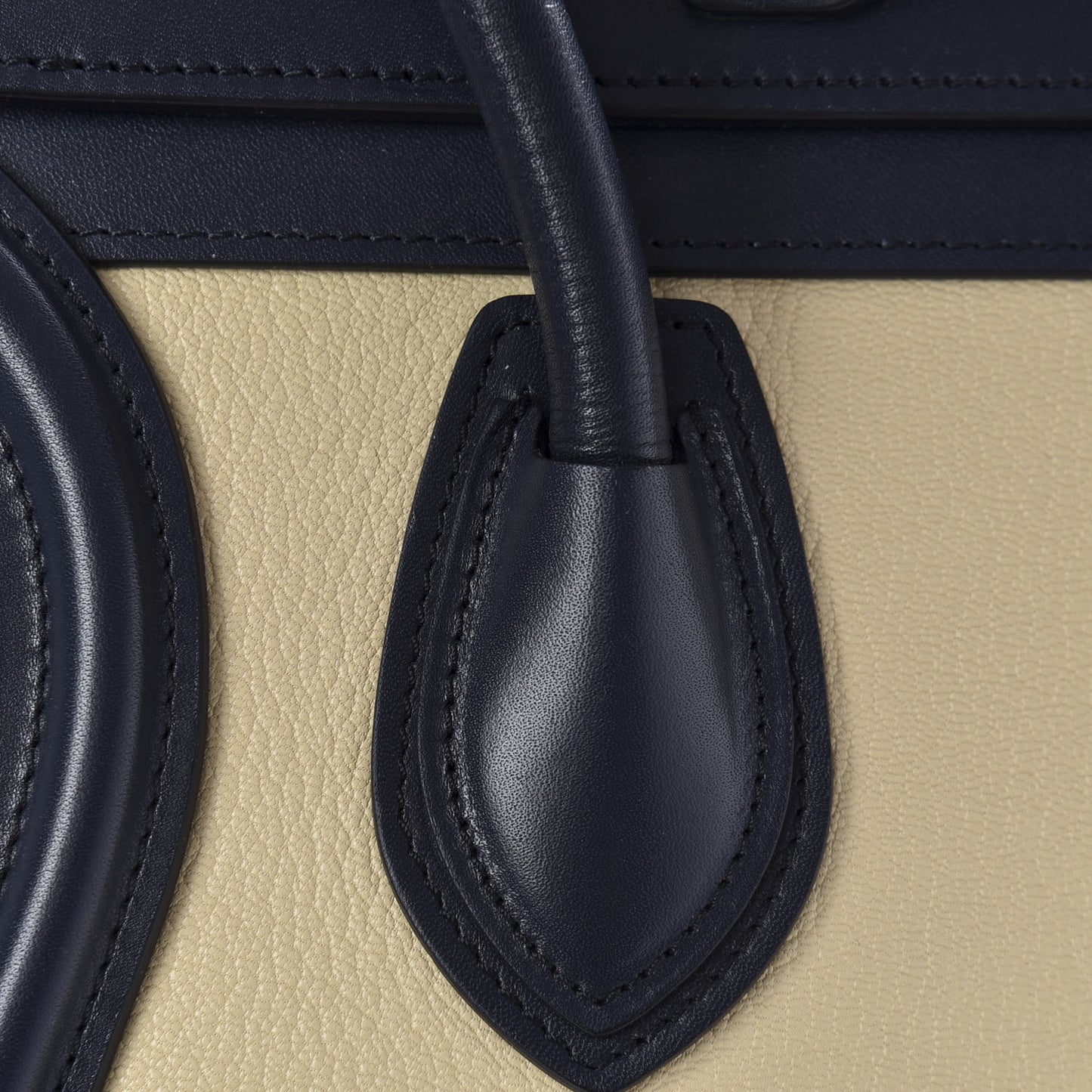 Goatskin Smooth Calfskin Micro Tri-Color Luggage Firefly