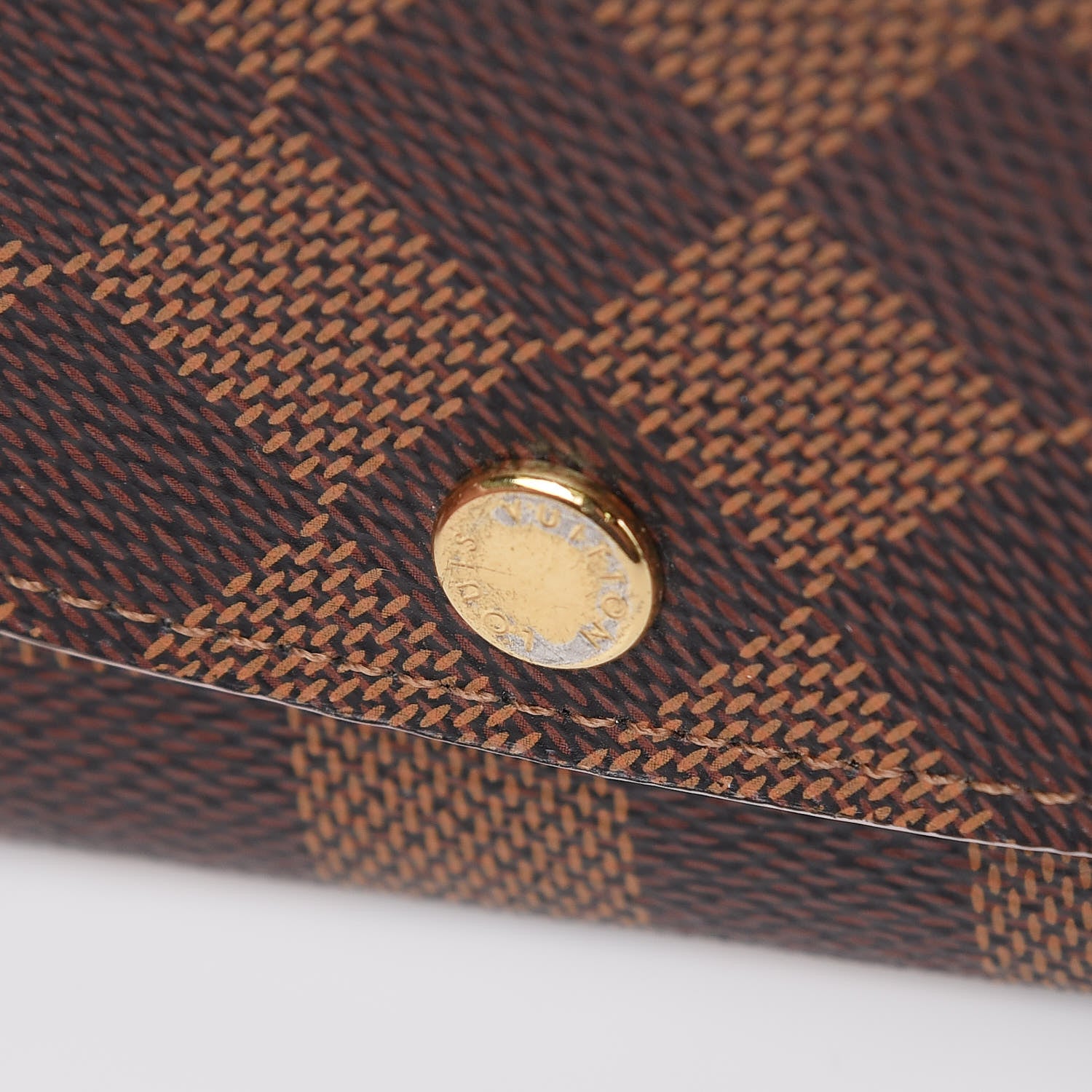 Louis Vuitton Damier Ebene Caissa Wallet Rose Ballerine 10 of 11