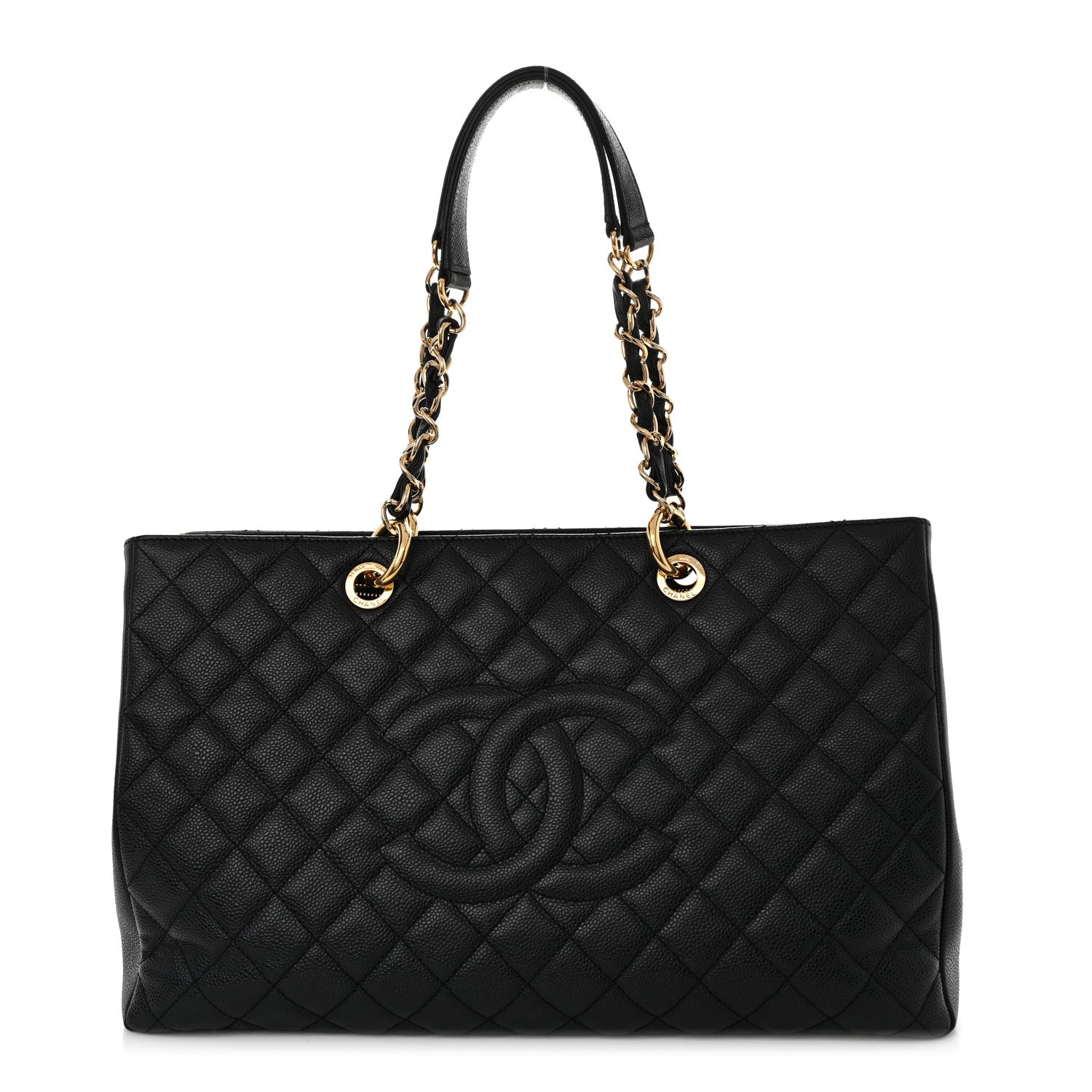 Chanel Caviar Quilted XL Grand Shopping Tote GST Black 1 of 11