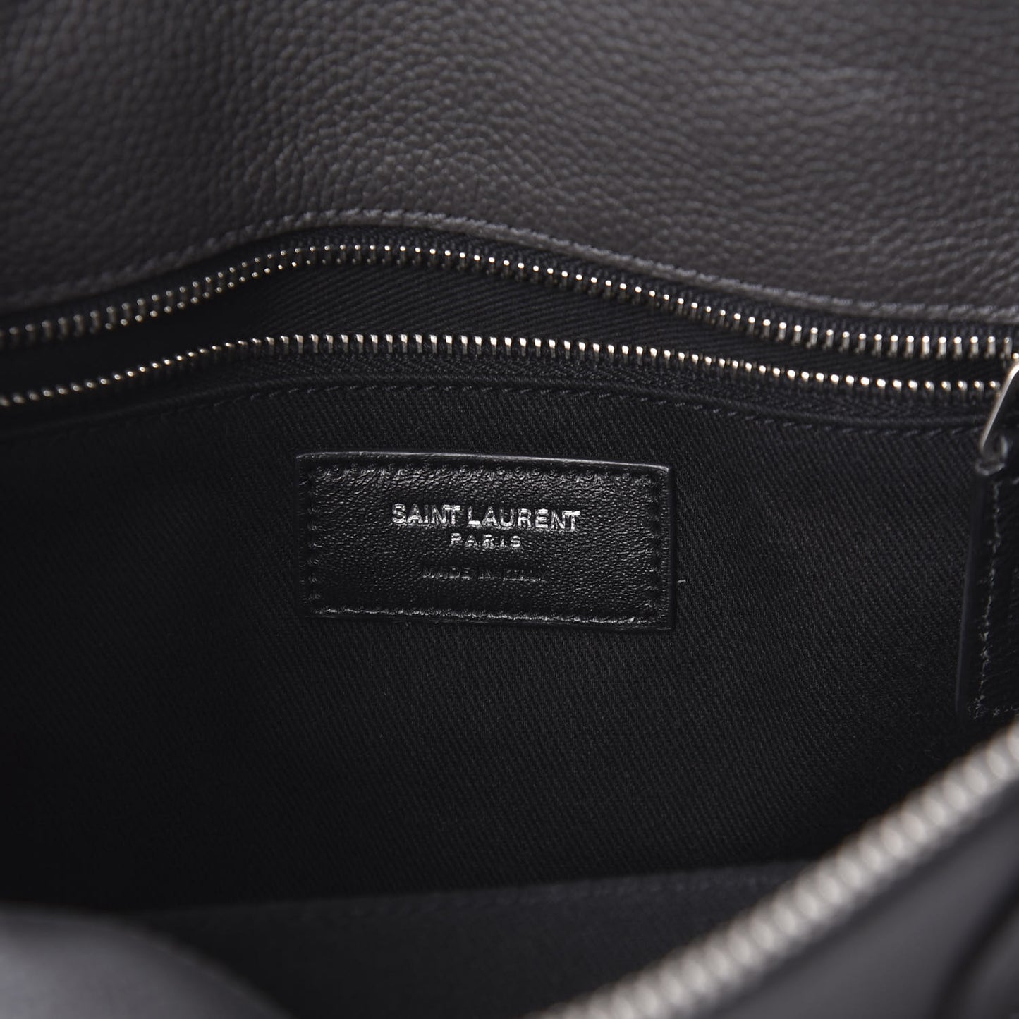 Grained Calfskin Baby Supple Sac De Jour Asphalt