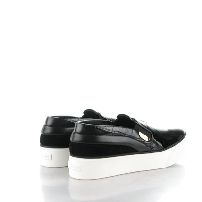 Louis Vuitton Alligator Patent Calfskin Catwalk Slip On 38 Black 4 of 9
