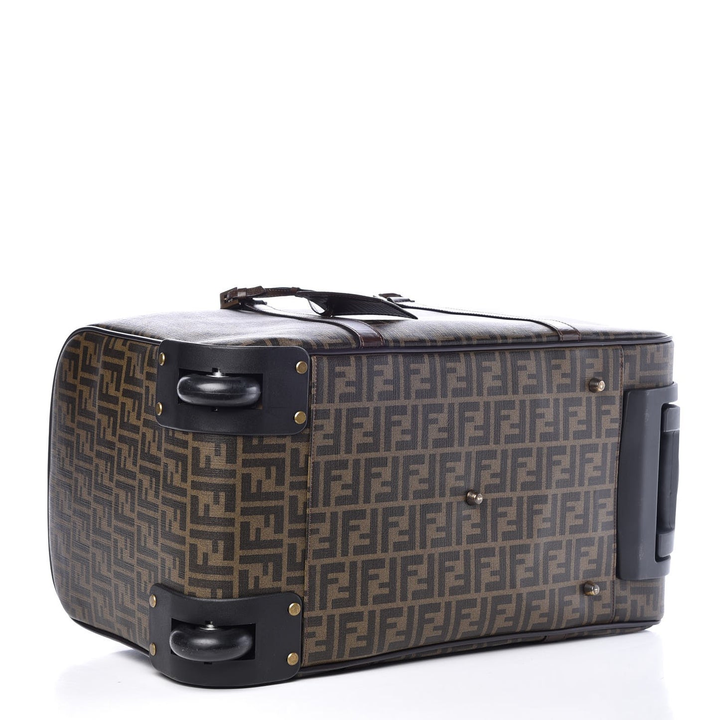Zucca Spalmati Rolling Duffle Carry On Luggage Tobacco