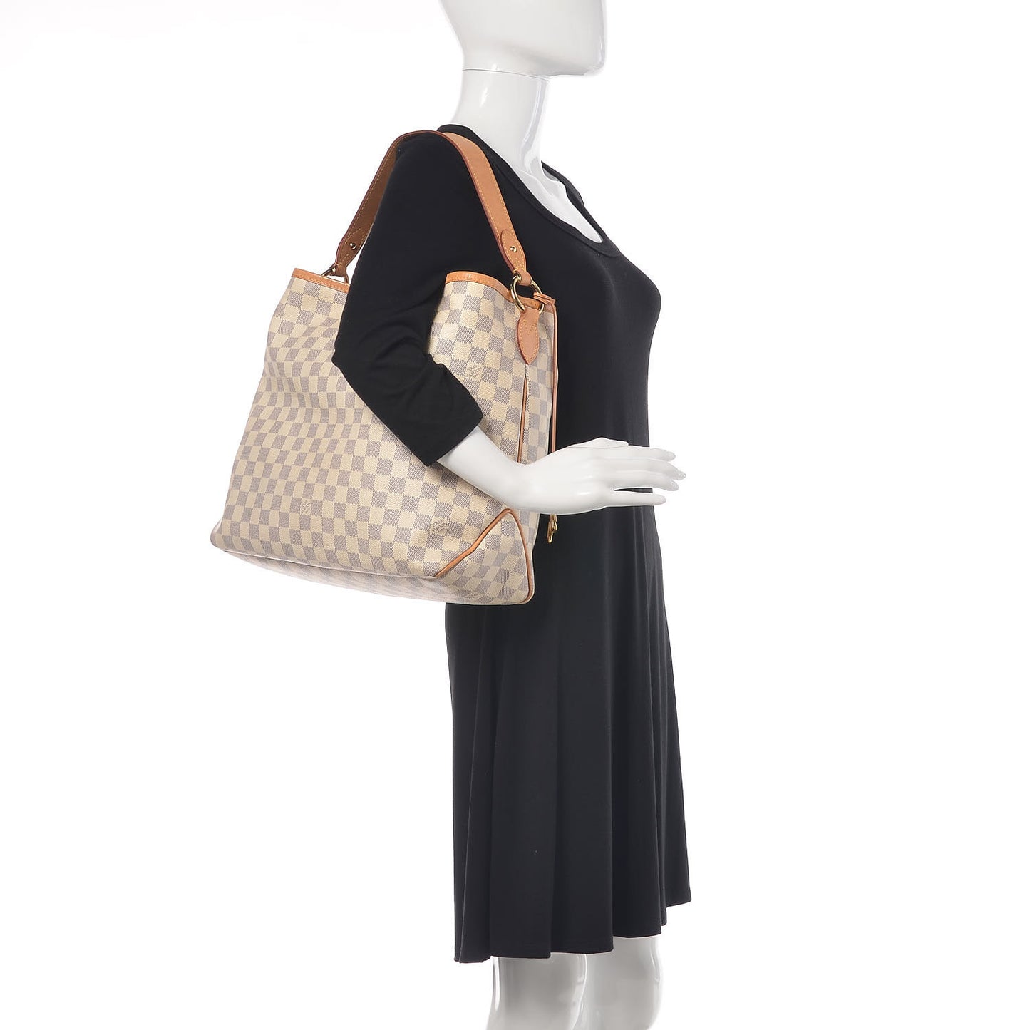 Damier Azur Delightful MM Rose Ballerine