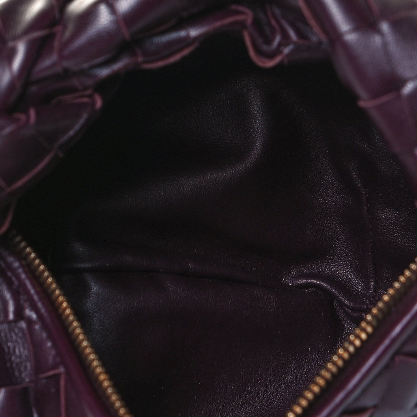 Nappa Intrecciato Mini Jodie Grape