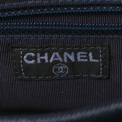 Chanel Denim Mademoiselle Clutch Blue 6 of 7