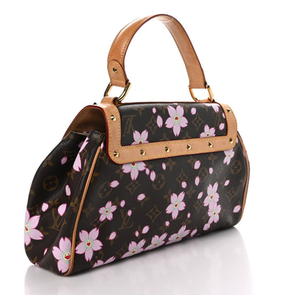 Louis Vuitton LOUIS VUITTON Monogram Cherry Blossom Sac Retro Bag Brown 3 of 11