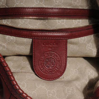 Gucci Amazon Leather Large New Jackie Hobo Red 6 of 7