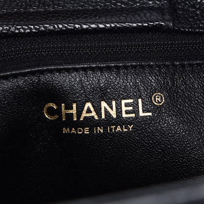 Chanel Crumpled Grained Calfskin Quilted Tote Black 6 of 7