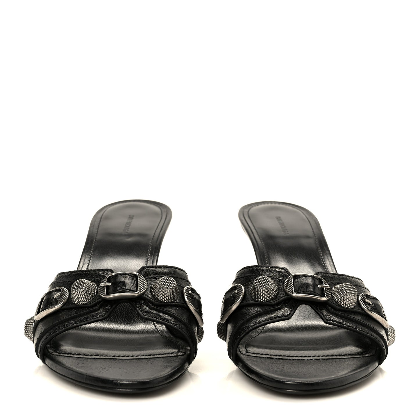 Agneau Arena Cagole 50mm Slide Sandals 38 Black