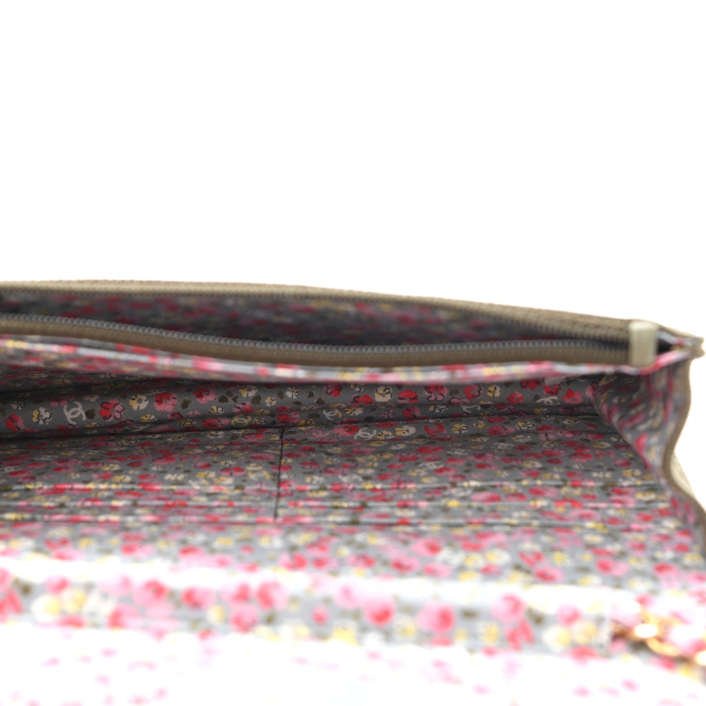 Canvas Quilted Coco Cuba Charms Wallet On Chain WOC Khaki