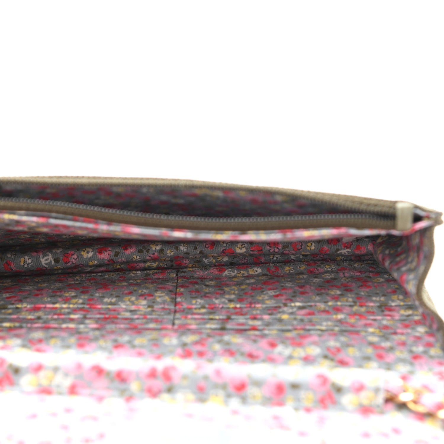 Chanel Canvas Quilted Coco Cuba Charms Wallet On Chain WOC Khaki 5 of 10