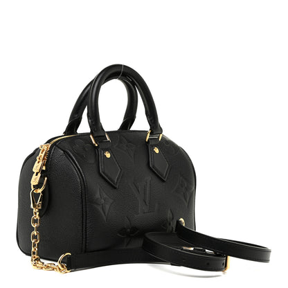 Louis Vuitton Empreinte Monogram Giant Speedy Bandouliere 20 Black 3 of 11