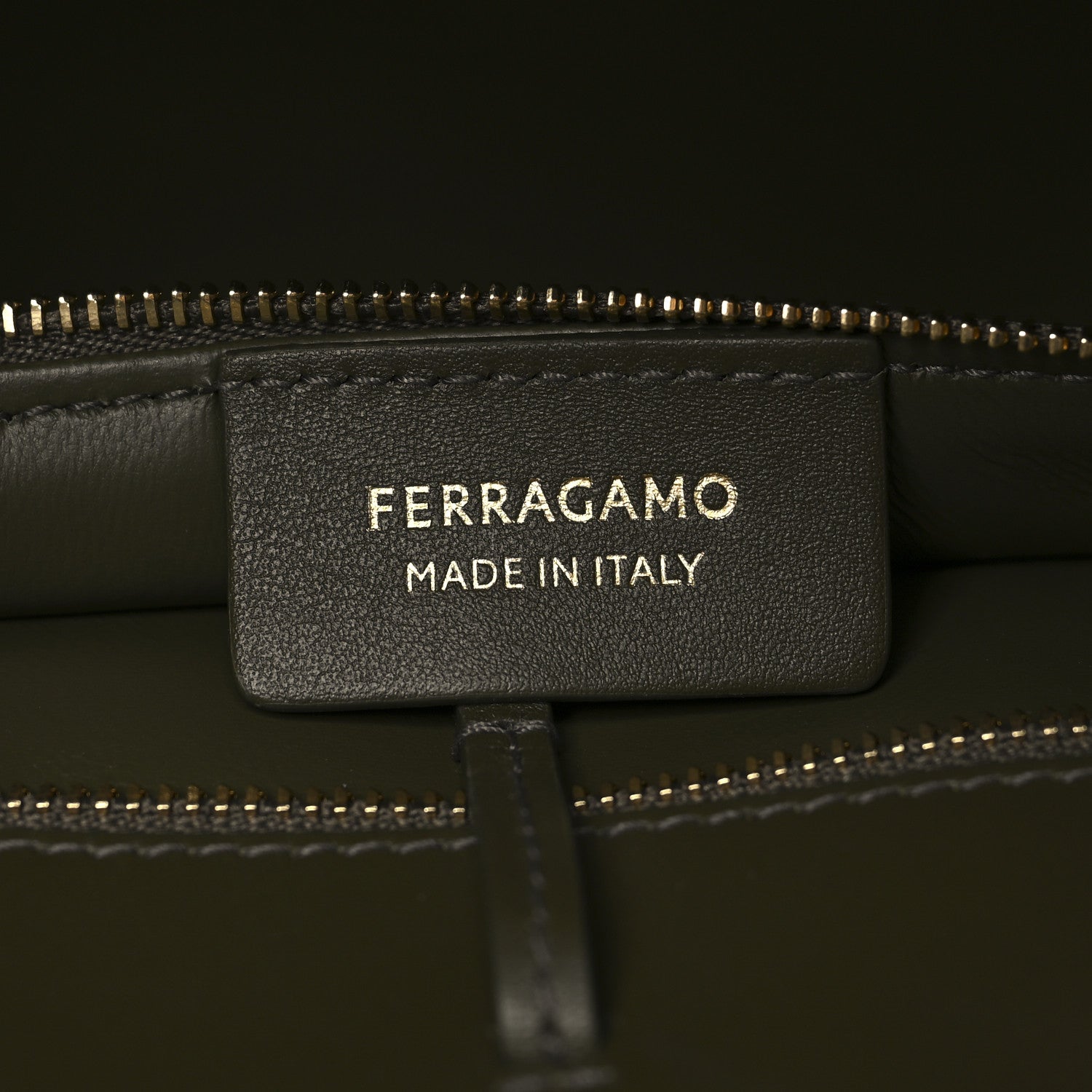 Salvatore Ferragamo Wool Felt Medium Hug Bag New Olive 6 of 10