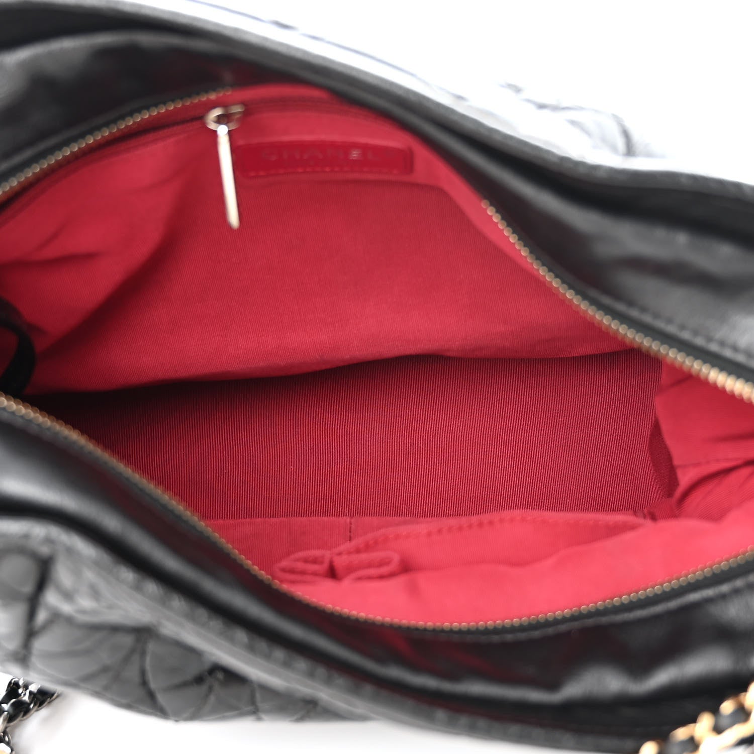 Chanel Aged Calfskin Quilted Large Gabrielle Hobo Black 5 of 13