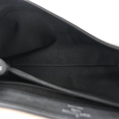 Louis Vuitton Calfskin Mechanical Flowers Lockme II Black Vanille 5 of 12