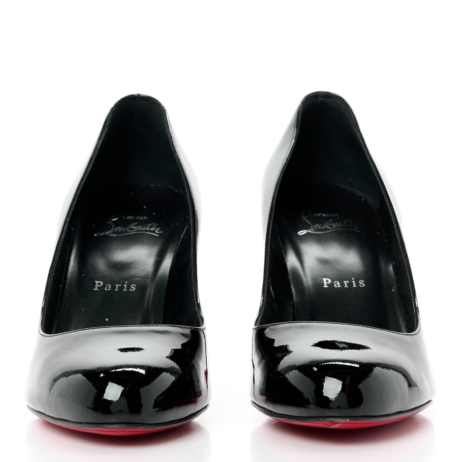 Christian Louboutin Patent Dolly 85 Pumps 38.5 Black 2 of 11