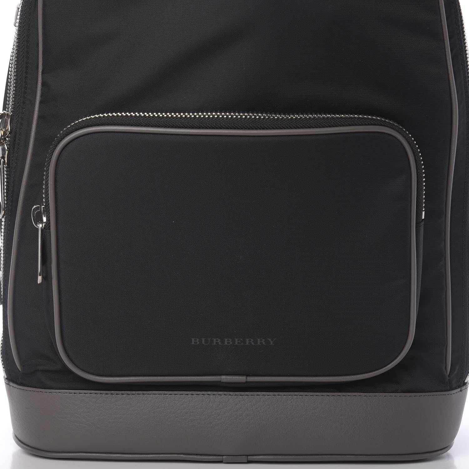 Burberry Nylon Calfskin Icon Stripe Backpack Black 8 of 8