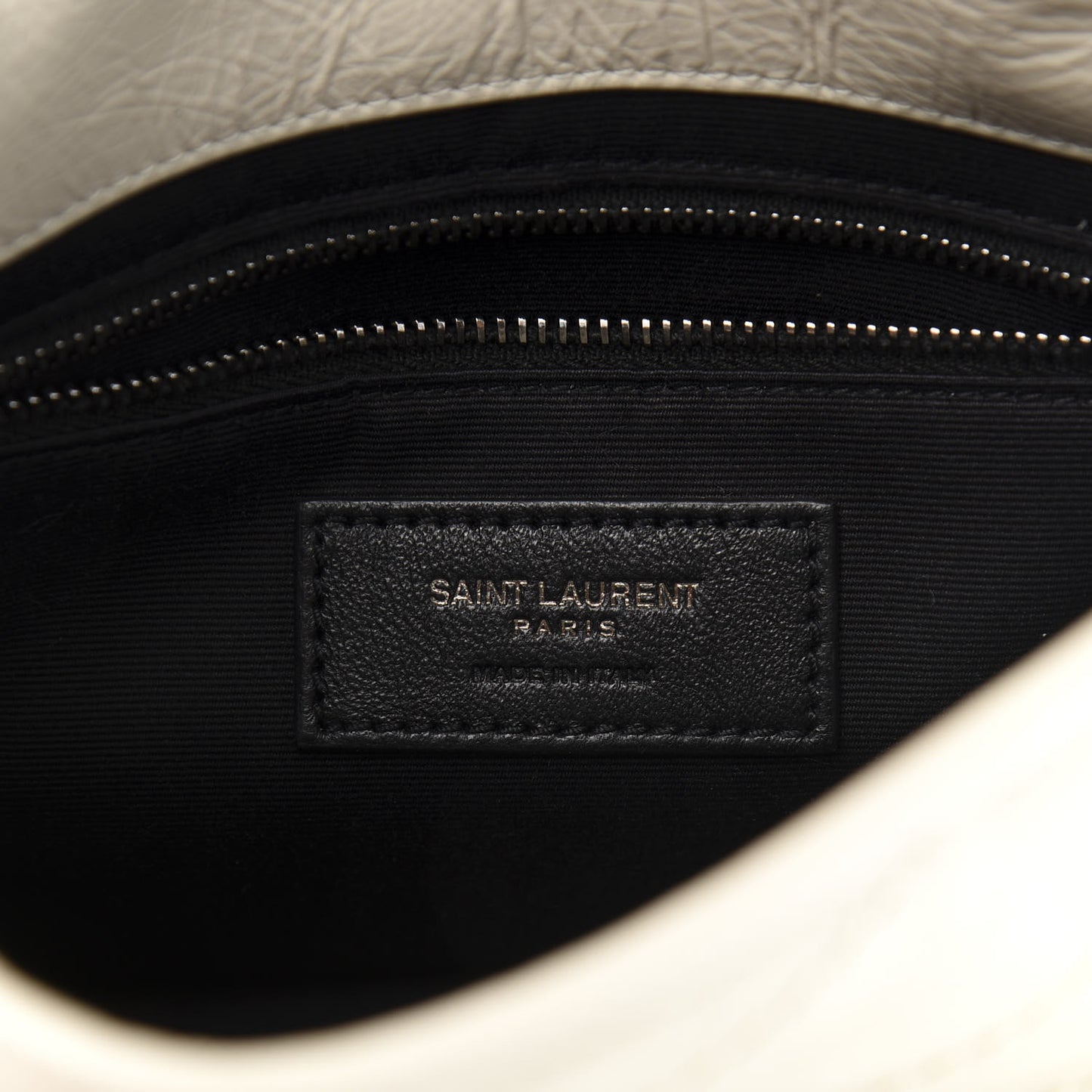 Crinkled Calfskin Matelasse Monogram Niki Chain Wallet Crema Soft